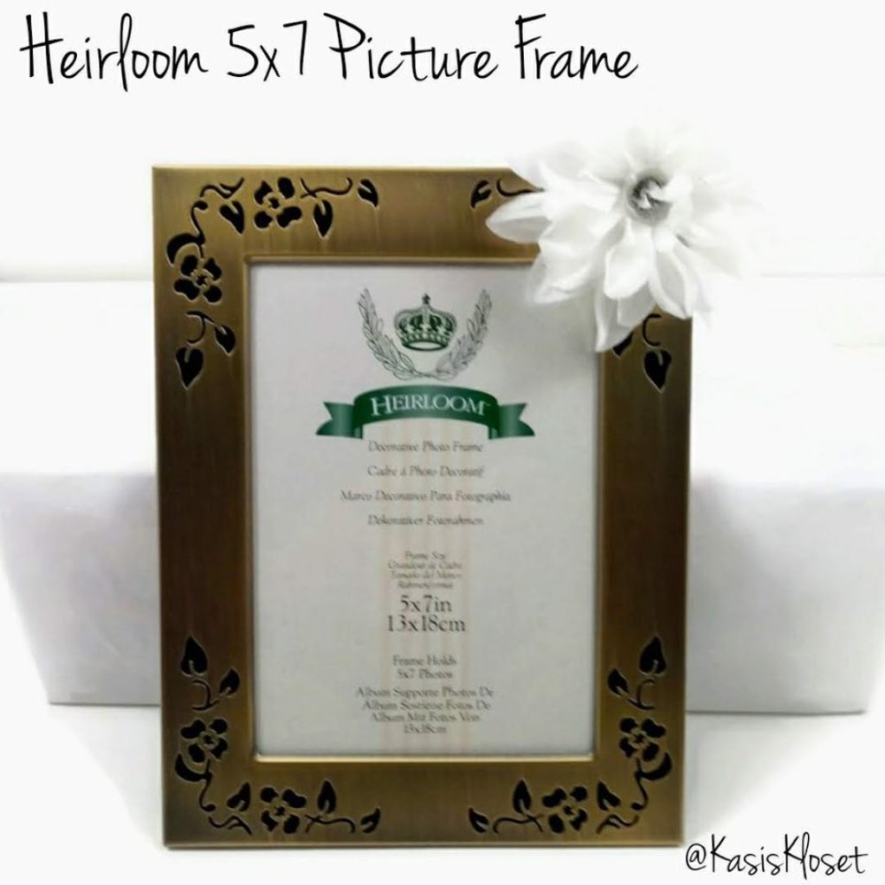 🔴$3 Heirloom 5x7 Decorative Photo Frame NEW 🔴$3 When Added To A Bundle